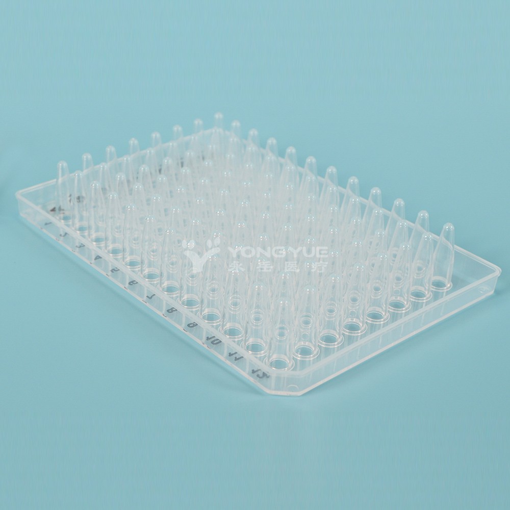 0.2ml 96孔PCR板 半裙邊 透明