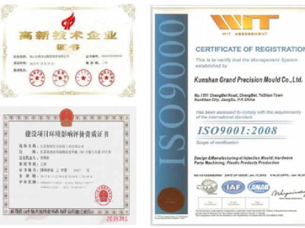 公司證書榮譽(yù)